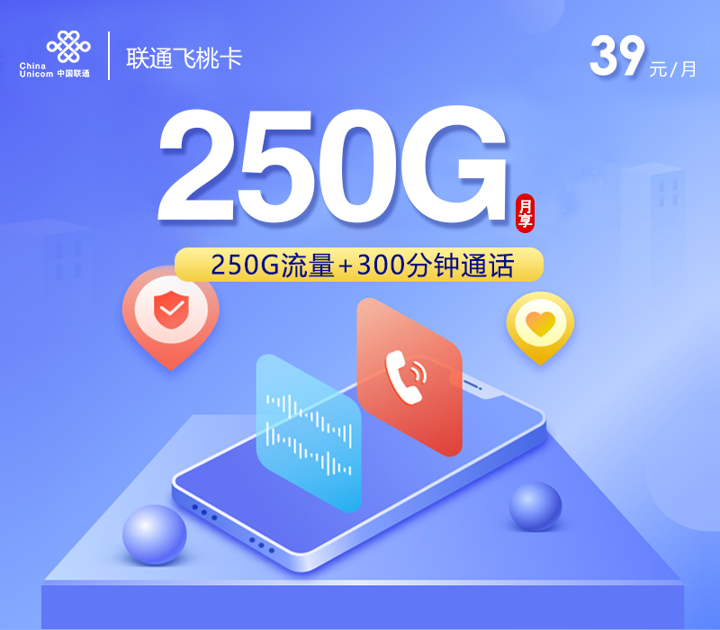 联通飞桃卡【激活充值后发货】